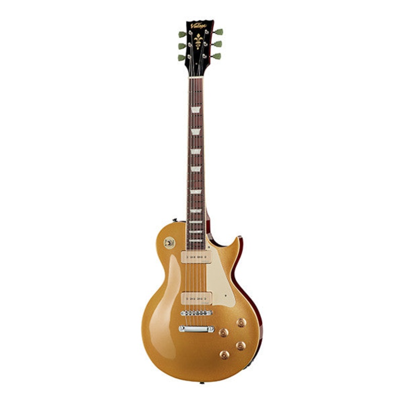 Vintage Reissued V100 Electric Guitar - Gold Top